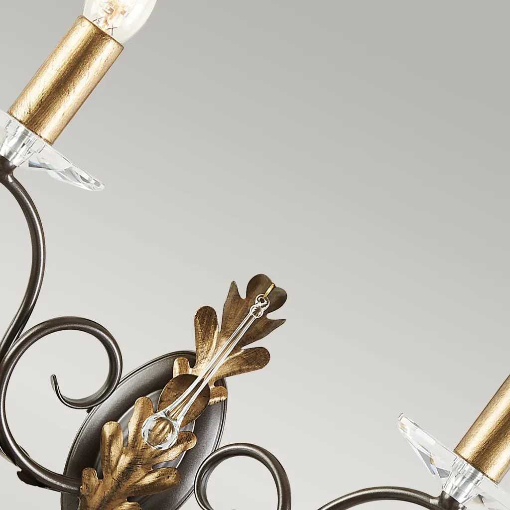 Applique Amarilli Feuille d'Or Elstead Lighting 2xE14 60W Luxe AML2