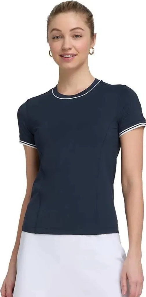 T-shirt Wilson Team Seamless bleu en taille S pour femme, haut de sport