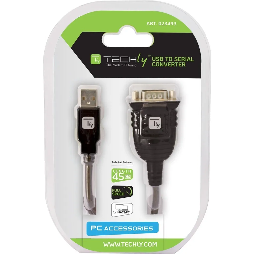 Techly IDATA USB-SER-2T | Adattatore USB to Serial RS232 per IT Admin - 2