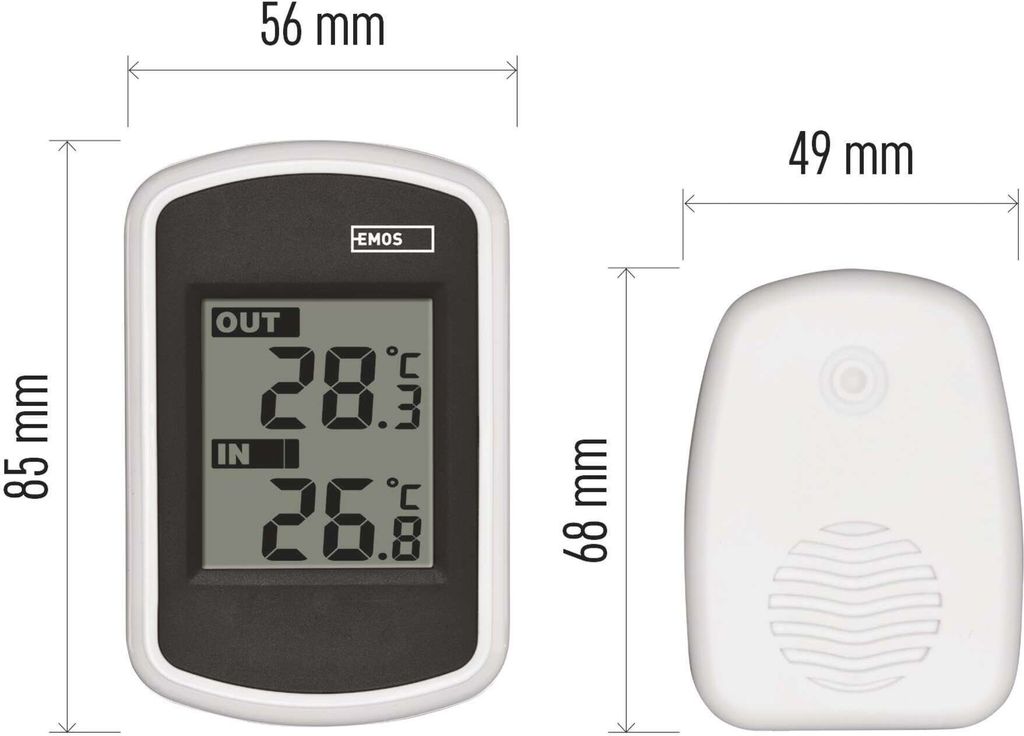 EMOS Digitální bezdrátový teploměr, E0042 Obrázek produktu 4