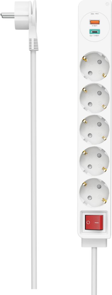 Hama 00223186, 1,4 m, Drinnen, Abgewinkelt, Weiß, 5 Produktbild 