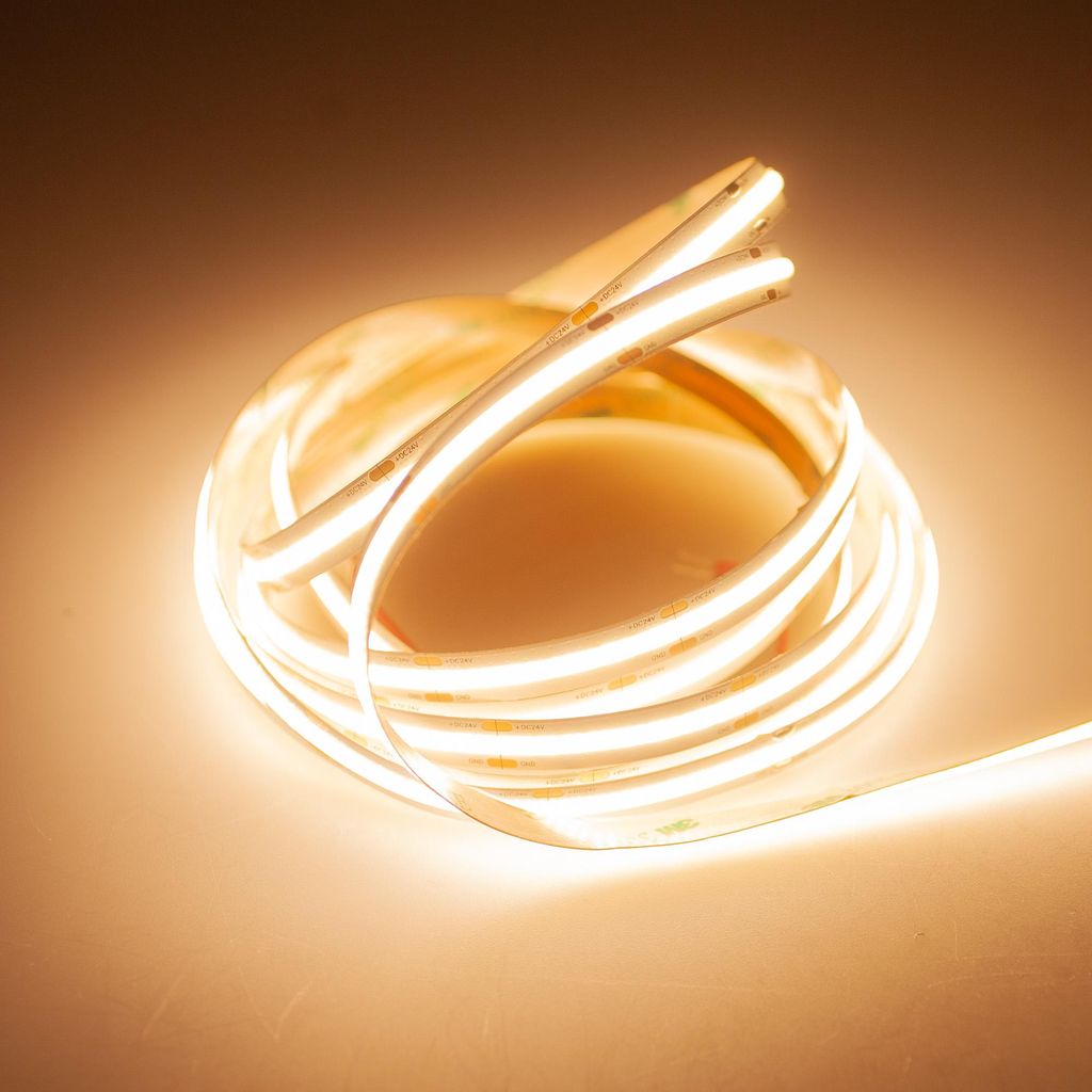 LED Strip COB Pro 384 Warmweiß (2700K) 48W 5 Meter 24V IP20 Produktbild 