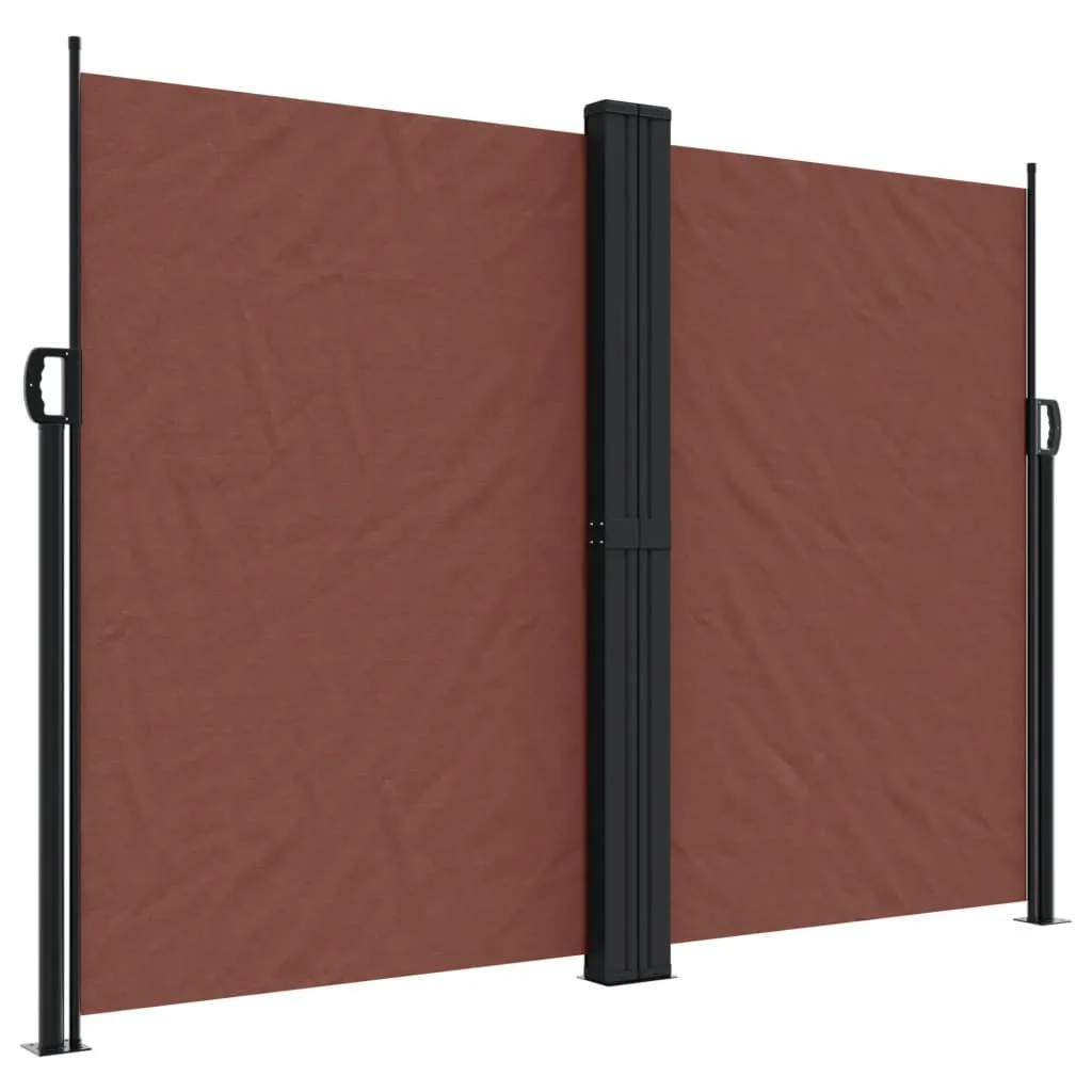vidaXL Tenda laterale estensibile marrone 180x600 cm