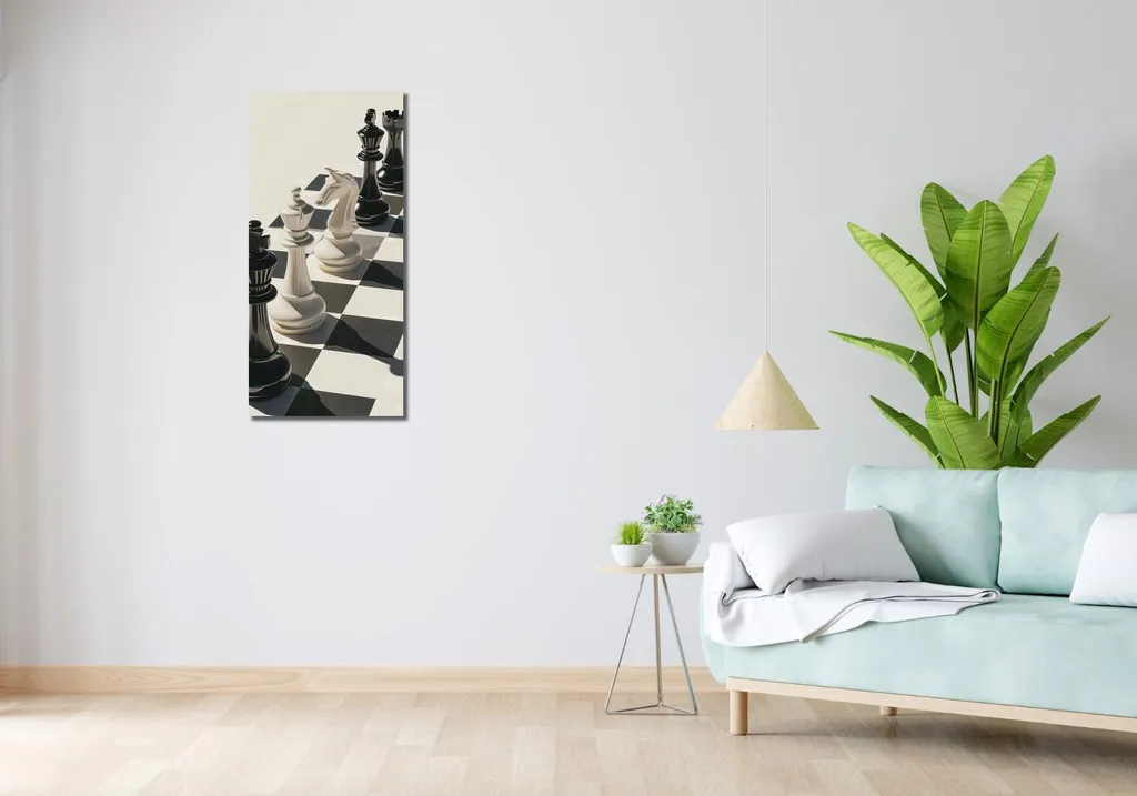 Quadro 40x90 cm Scacco matto - 2