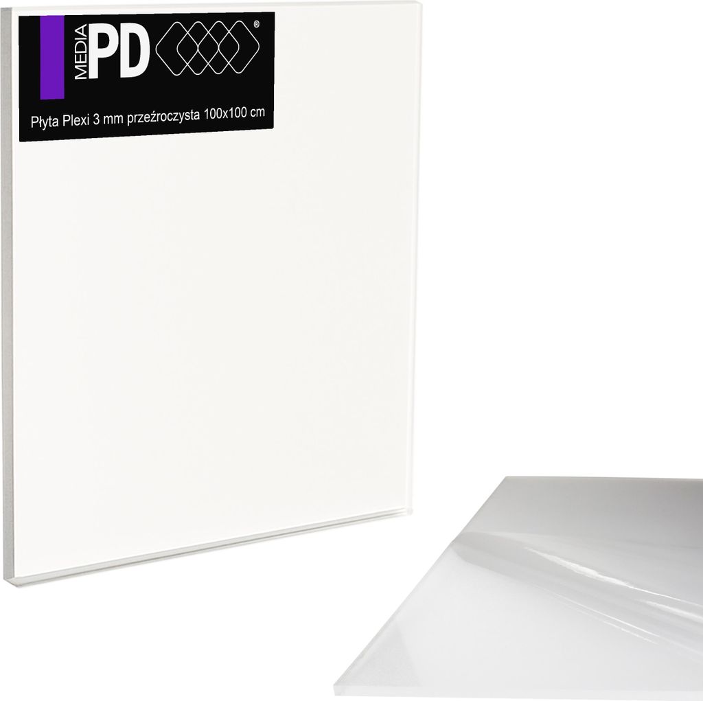 Acrylglas Platte Transparent 100 x 100 cm – 3 mm Stark – PMMA Kunststoffglas Klar – Ersatzglas für Bilderrahmen & Modellbau – UV-Beständig