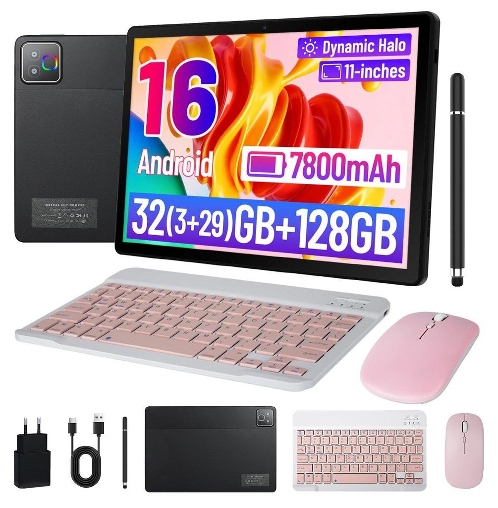 Tablet 11 Zoll mit Tastatur Maus Stift, 32 GB RAM, 256 GB, Produktbild 