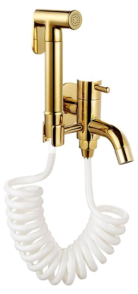 Sprühgerät aus Messing, Handsprühgerät for Toilette, Baby-Stoffwindel-Sprühgerät, tragbarer Wasserhahn mit Schlauch, for Damenwäsche, Hausti...