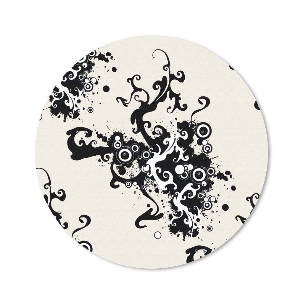 MuchoWow Mauspad Mousepad Muster - Zen - Abstrakt 50x50 cm - Mousepads - Maus Mat - Pad - Mausunterlage - Vinyl