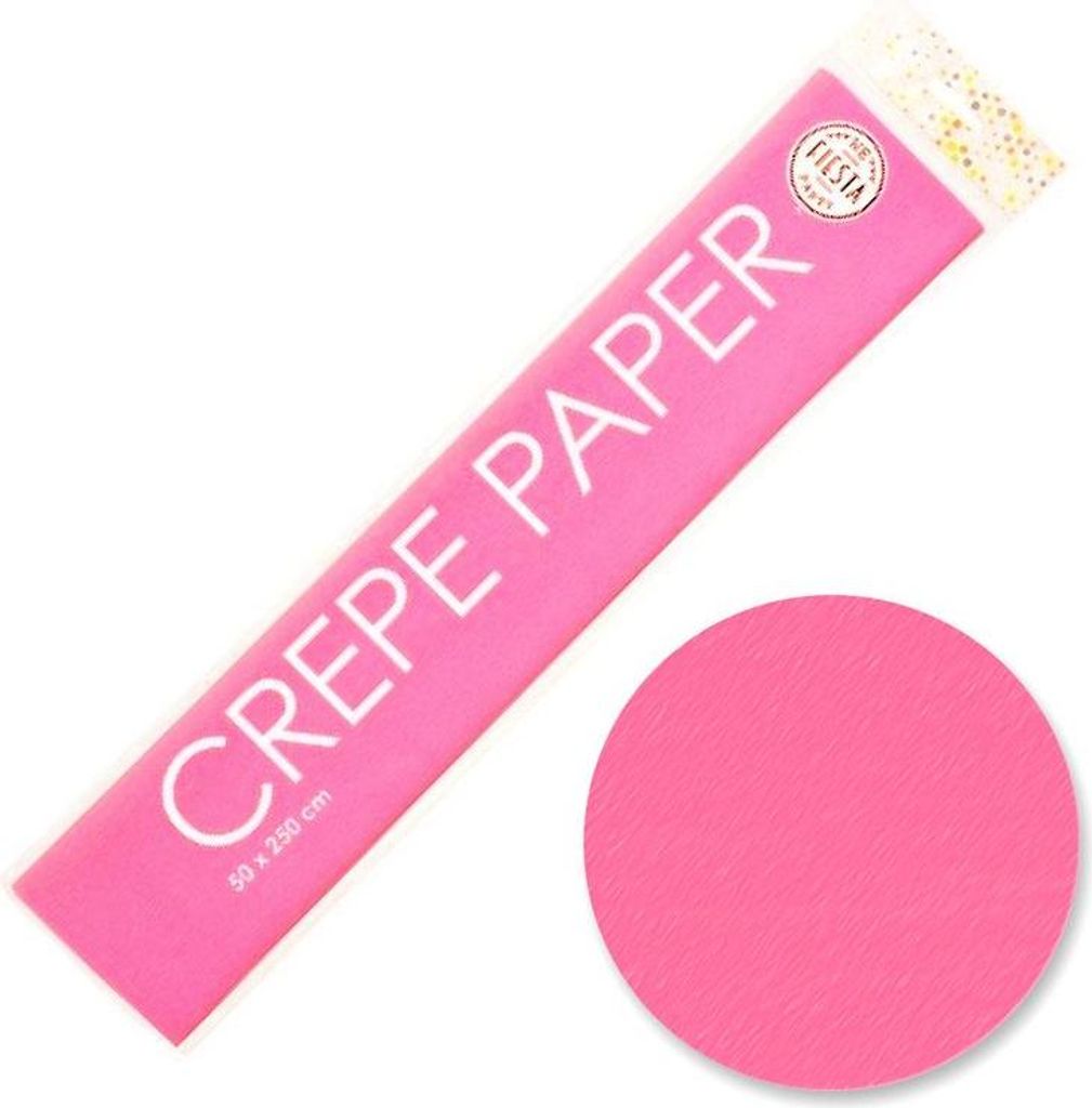 Globos Krepppapier hartrosa, 50x250cm