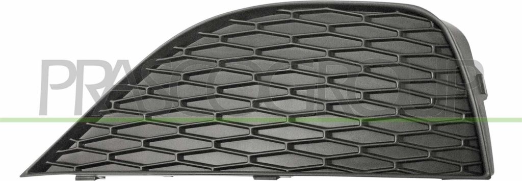 PRASCO Lüftungsgitter Grill Stoßfänger für SEAT Ibiza IV Schrägheck (6J5, 6P1) ohne Loch/Löcher für Nebellampen Schwarz