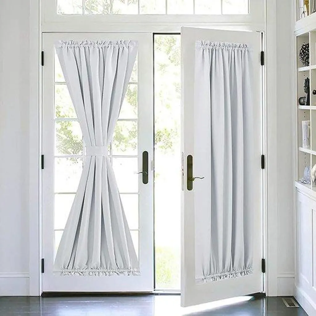 Porte de placard en verre transparent Franc blanche 64 x 183 cm moderne
