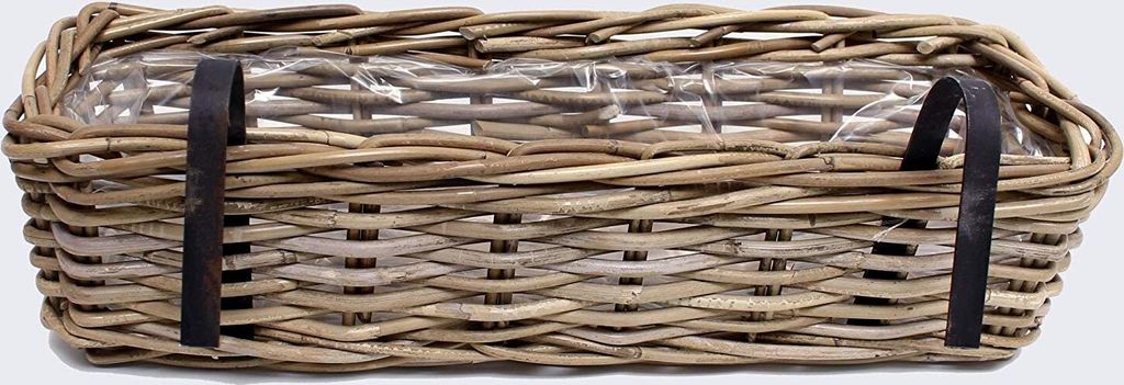 Balkónový kvetináč "Rattan" veľký Kvetinový kôš Kvetinový Obrázok produktu 6