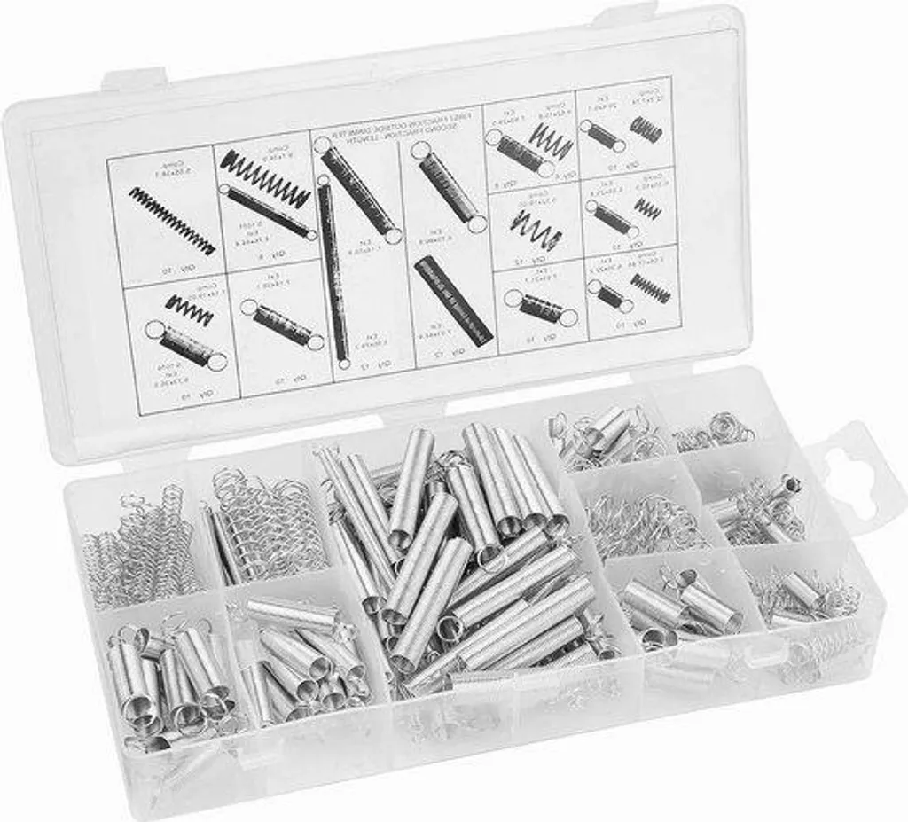 Assortiment d'acier au carbone - 200 pièces et 20 tailles variées