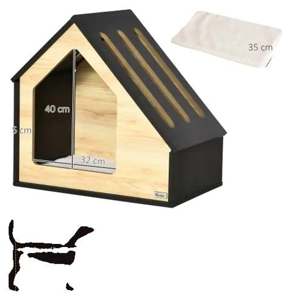 Lit pour chien noir lavable : fini les odeurs avec ce panier design