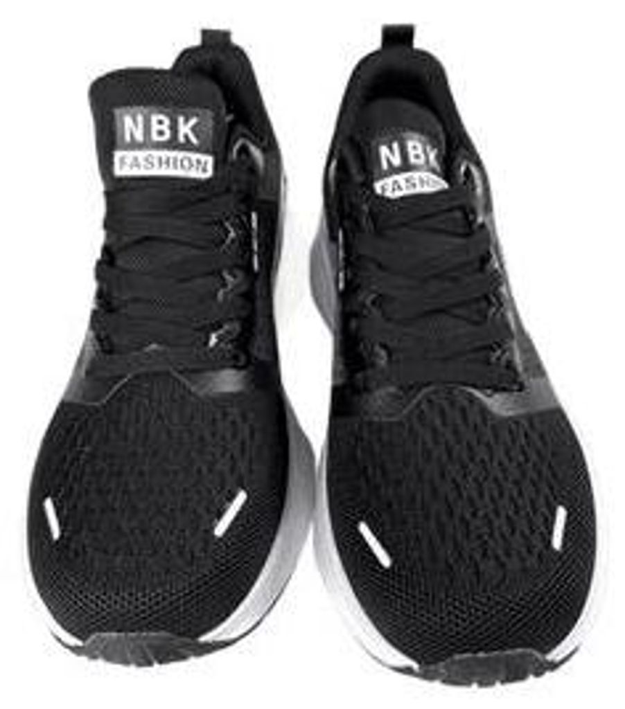 Damen Sneaker Turnschuhe NBK Sportschuhe Walking Dämpfung leicht Gr. 3 – Schwarz/Weiß, Gr. 36