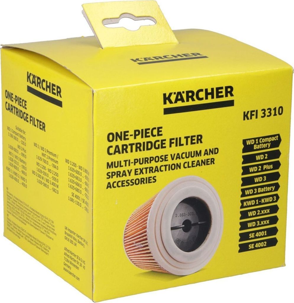 Filtro de cartucho Kärcher 2.863-303.0 para aspiradoras Imagen del producto 