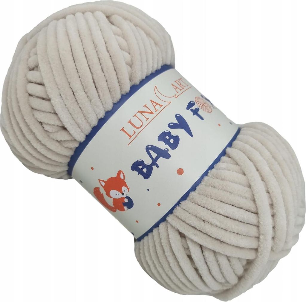 Włóczka Luna Art Baby Fox 100-34 / jasny beż Zdjęcie produktu 