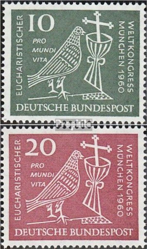 Briefmarken BRD (BR.Deutschland) 1960 Mi 330-331 (kompl.Ausg.) FDC Eucharistischer Weltkongreß