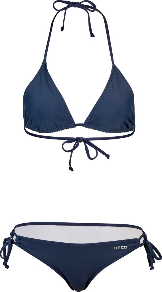 BECO the world of aquasports Bikini BECO-Basic Side Tie Triangle Bikini in modischen Farben marine 38 B