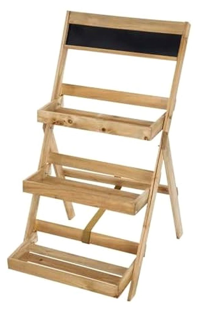 Blumentreppe aus Holz für den Garten