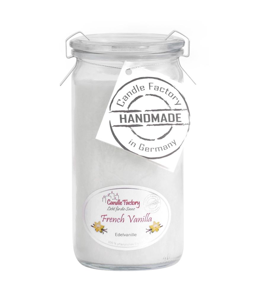 Candle Factory Mini Jumbo, Rund, Natürlich/Natur, Vanille, Produktbild 