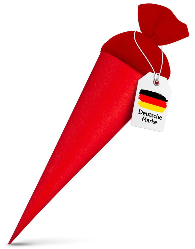 itenga Bastelschultüte 70cm rund ROT Produktbild 