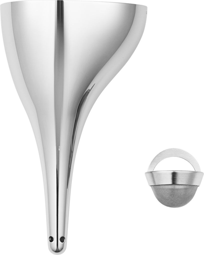 Georg Jensen SKY WINE DECANTER AERATING FUNNEL W FILTER STAINLESS STEEL 10019304