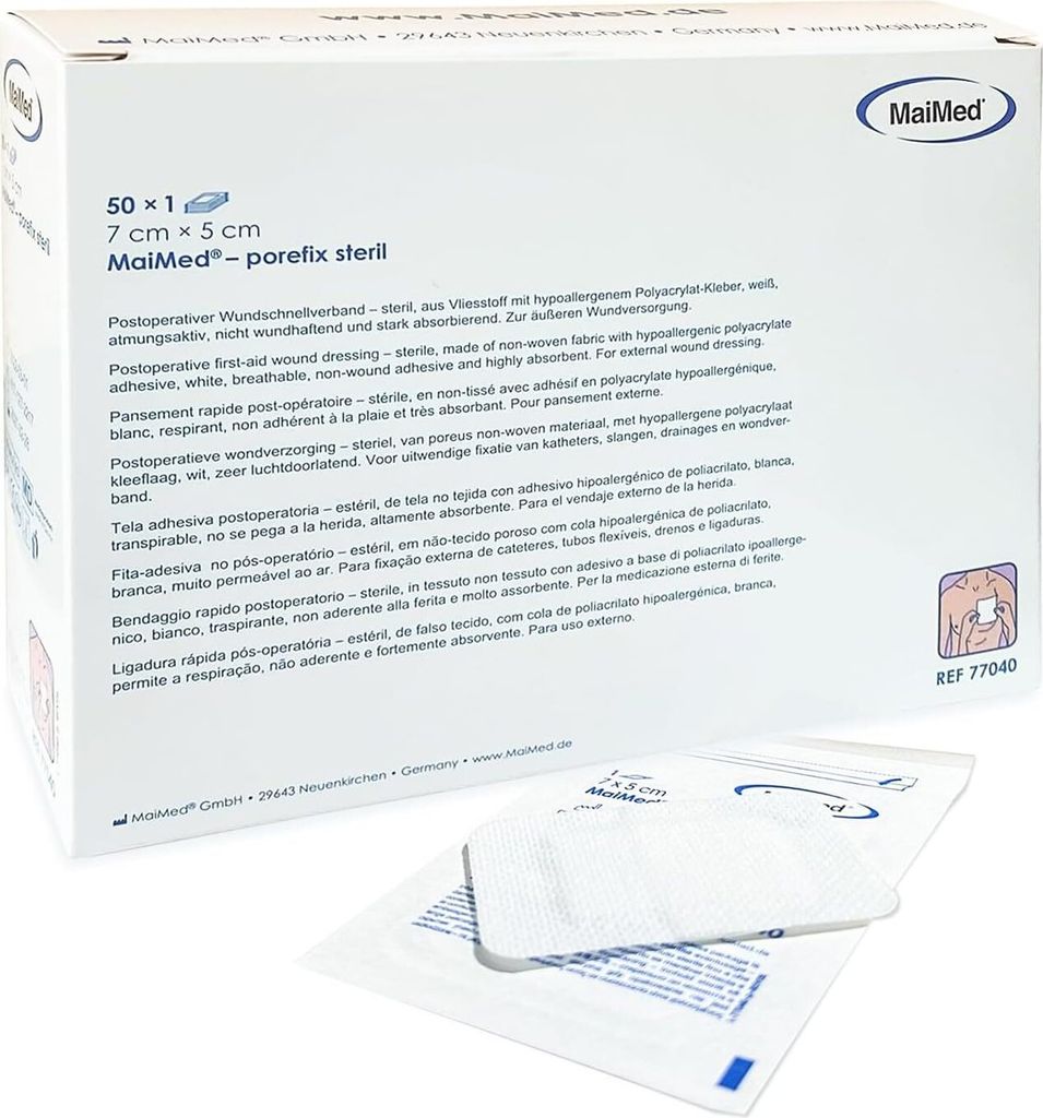 Steril Wundpflaster 7 x 5 cm, Steriler Wundverband, Produktbild 
