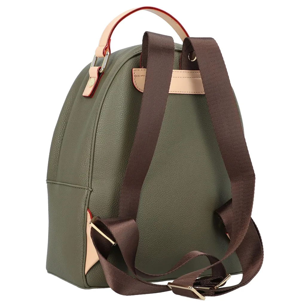 Sac à Dos Bugatti Ella Vert Olive - Idéal pour Travail et Sorties - 14