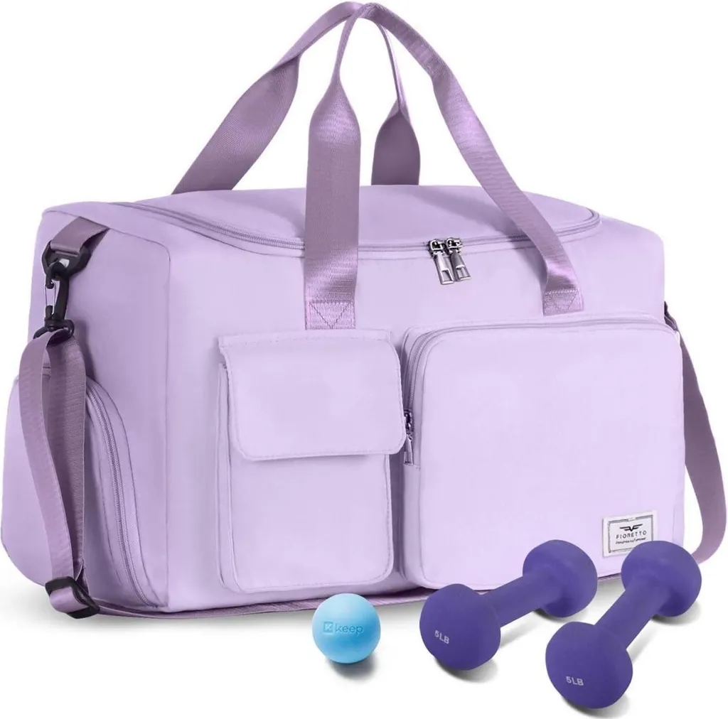 Sac de sport femme idéal pour fitness et piscine avec poche pour chaussures
