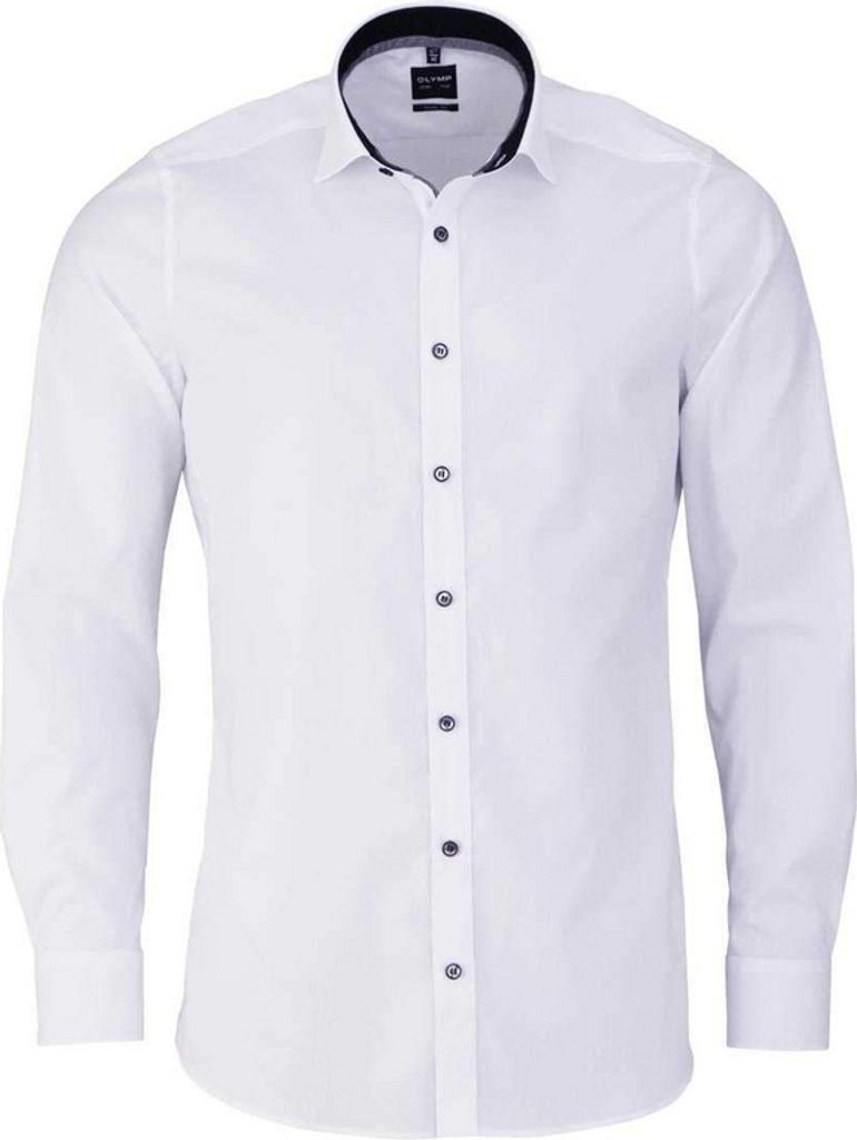 Olymp Hemd Level Five ml 7 body fit weiß Comfort Stretch Baumwolle