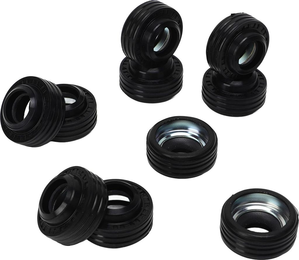 10-teiliges AC-Kompressor-Wellendichtungs-Set, Gummi, schwarz, rund, Öl, passend für 10S
