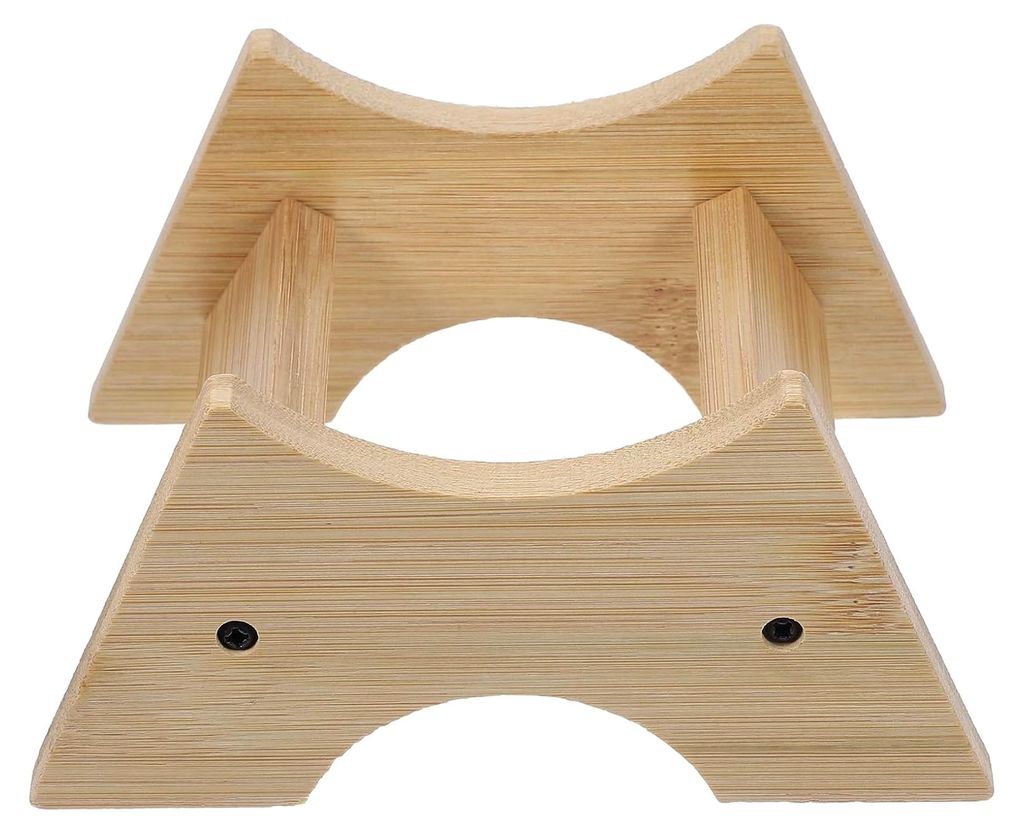 Holzständer für Getränkespender mit stabiler Basis und Kippschutz im eleganten Khaki-Design