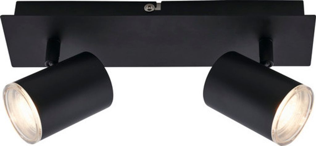 Reflektor łazienkowy LED 2xGU10 IP44 5 W czarny Zdjęcie produktu 