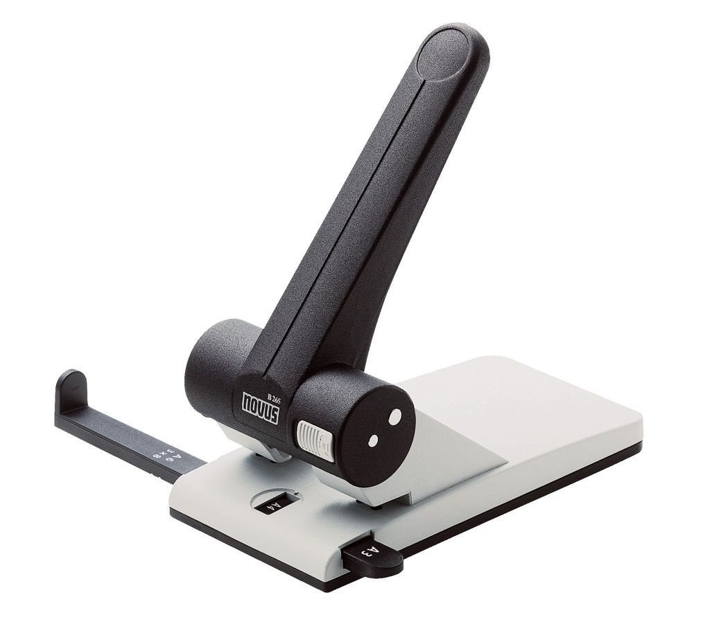 NOVUS Locher B265 025-0266 max. 65Bl. Metall l.gr/t.sw Produktbild 