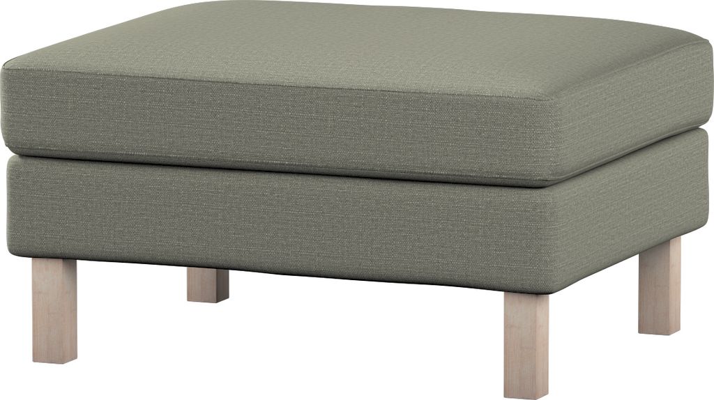 Dekoria Bezug für Karlstad Hocker, grau-beige, Husse, Produktbild 