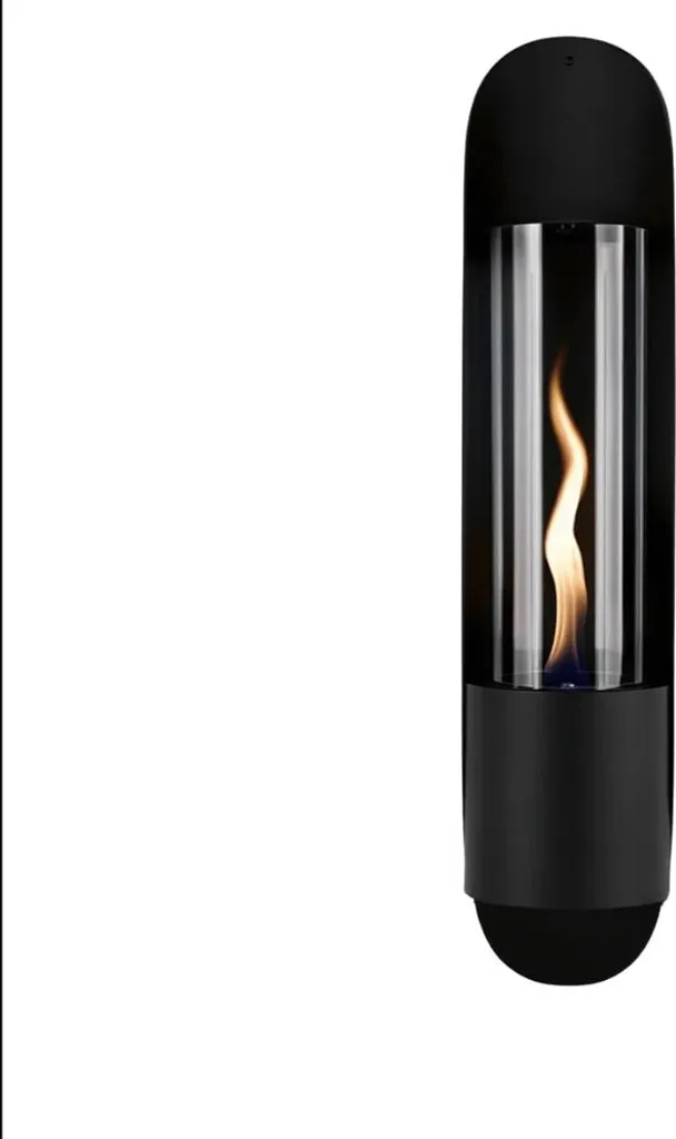 Cheminée Design Flamme Tourbillonnante 81cm Cycloflame Wall Black