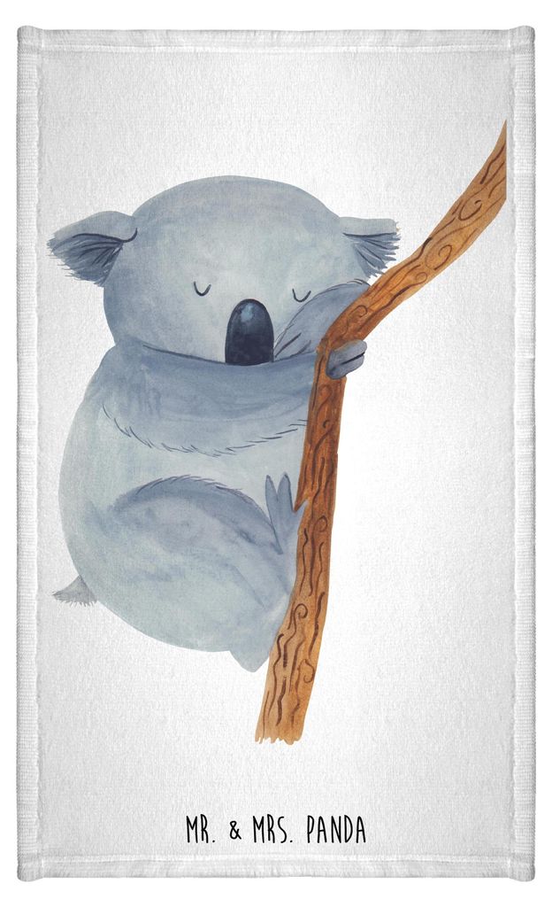 Mr. & Mrs. Panda Handtuch Koalabär - Weiß - Geschenk, Bär, Frotteehandtuch, Schlafzimmer, Baumwollhandtuch, Traum, schlafen, Koala, badezimmer, ...