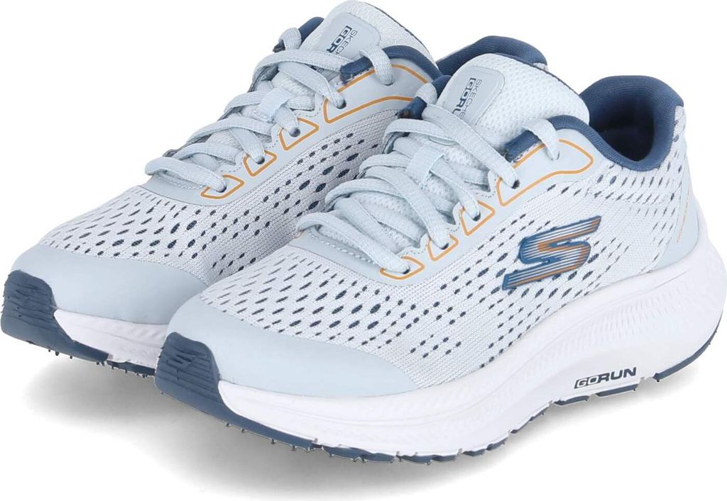 Skechers GO RUN CONSISTENT Kinder Low Sneaker MILE MARKER Hellblau Textil-Synthetik waschbar Größe: 30