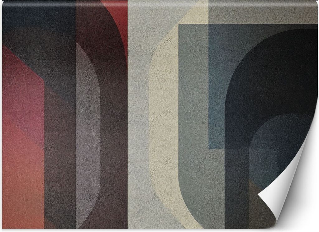 Vlies fototapete Geometrische Abstraktion retro 200x140 cm Feeby Lila inkl. Kleber einfache Montage