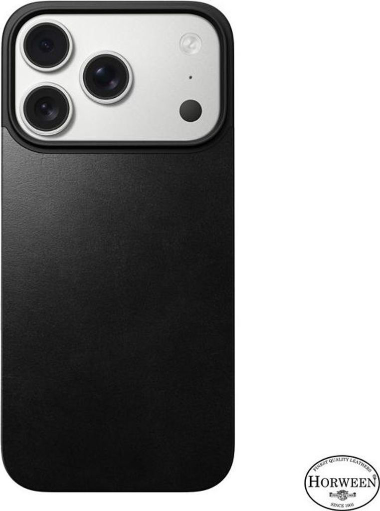 Nomad Magnetic Leather Back, black (Horween), Magsafe - Obrázek produktu 