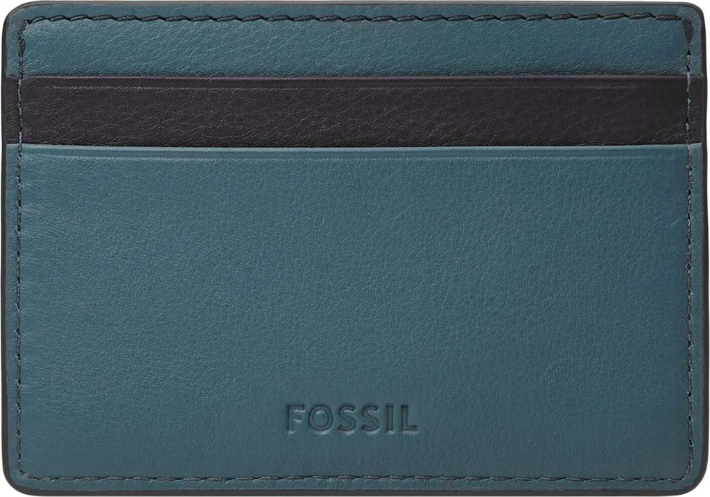 Fossil Steven porte-cartes bleu : fini les portefeuilles encombrants