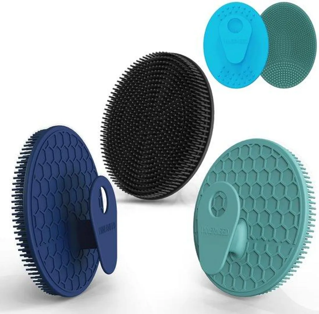 Brosse de douche exfoliante en silicone - Kit bien-être pour la famille