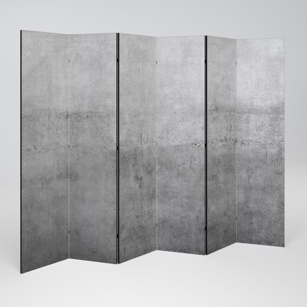 SpaceRebels Paravent Raumteiler - 6-teilig Raumtrenner, Druck 1-Seite - Raumtrenner - Trennwand Wohnung - Room Divider - Spanische Wand Deko Modern...