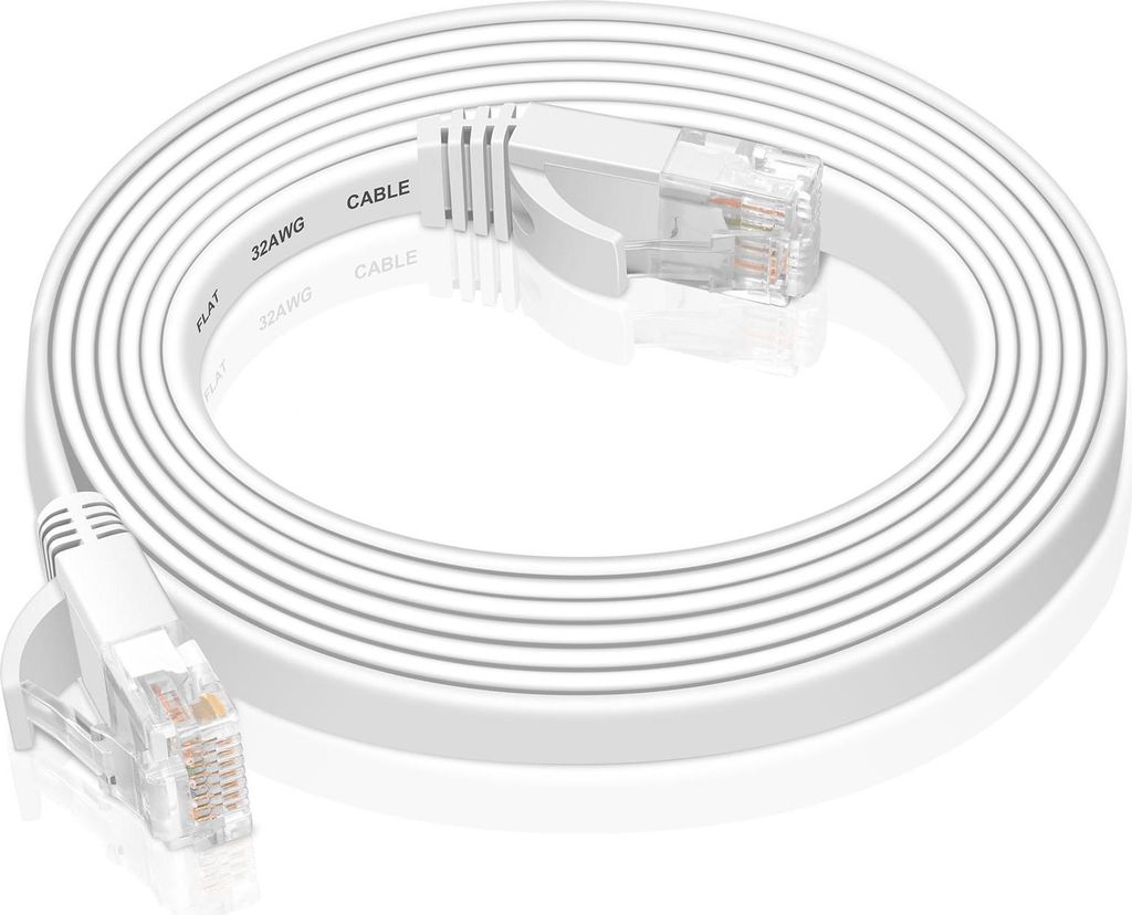 VERCO 30m CAT 6 Netzwerkkabel Patchkabel Flachkabel RJ45 PC Produktbild 