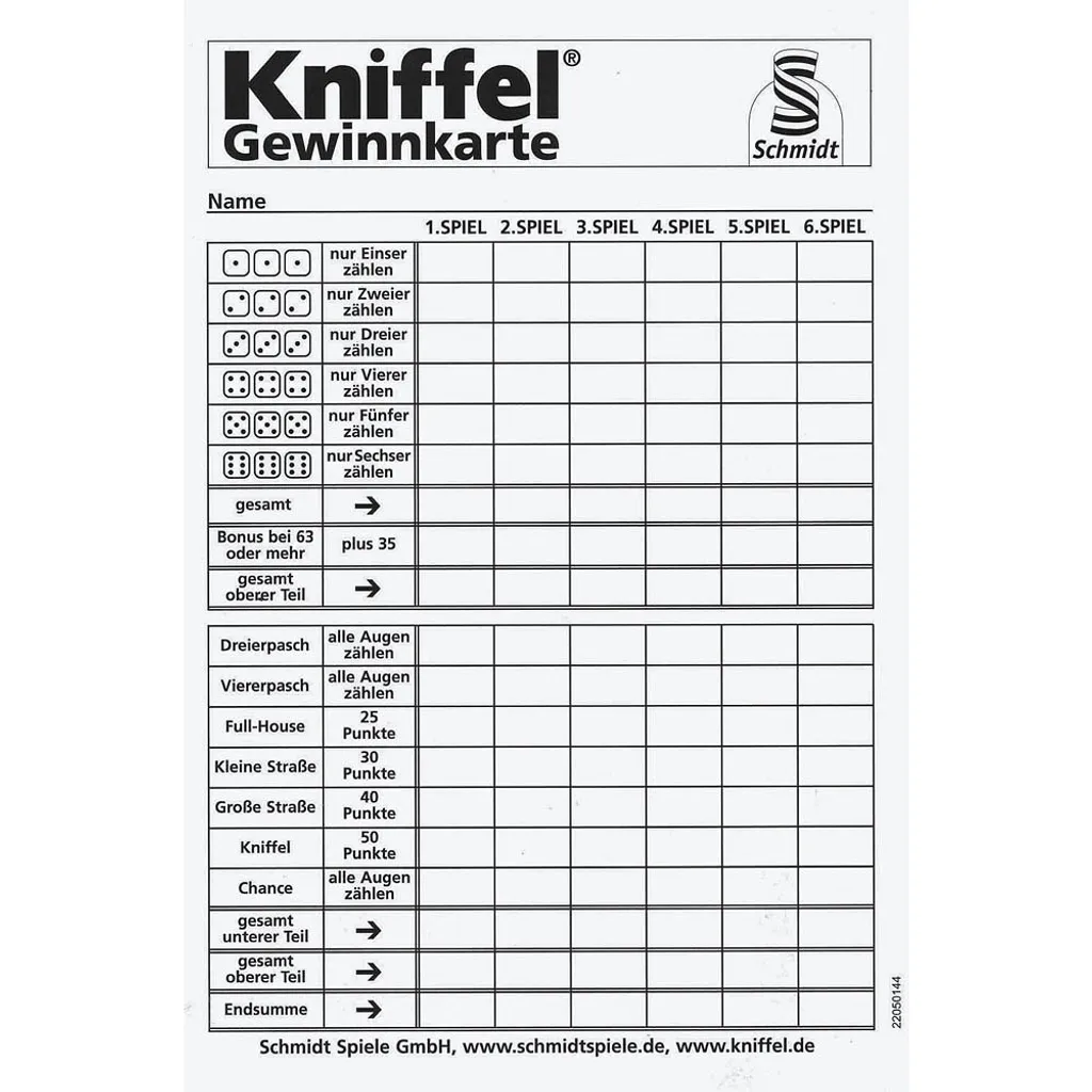 Coffret multijeux 150 options avec Kniffel et Jeu du Dada original - 13
