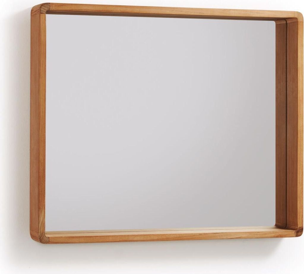 Spiegel Kuveni 80 x 8 x 65 cm Teakholz Wohnzimmer Eingangsbereich Neu