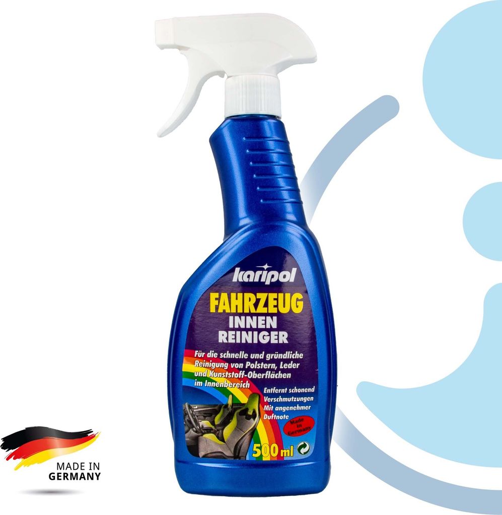 Karipol - Fahrzeug Innenreiniger - 500 ml, reinigt Leder- Kunststoffoberflächen