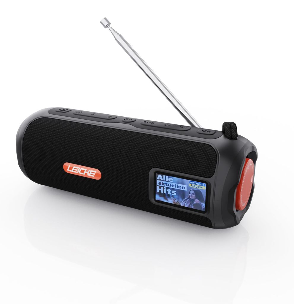 LEICKE DAB+ Radio Tube Altoparlante Bluetooth portatile con Immagine del prodotto 
