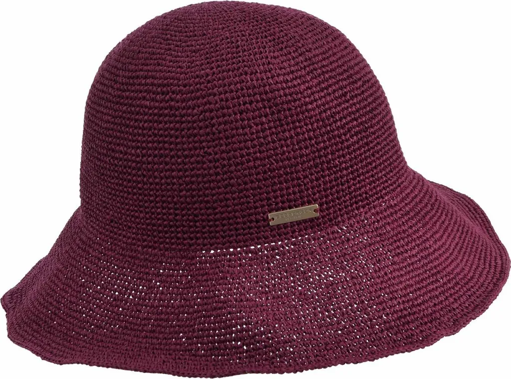 Chapeau Cloche Rouge Seeberger : Protection Solaire Stylée et Anti-Chaleur
